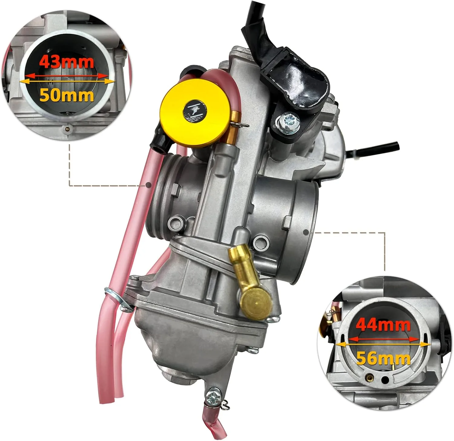 Honda TRX450R/TRX450ER 43 mm Carburetor 16100-HP1-A02 image 3