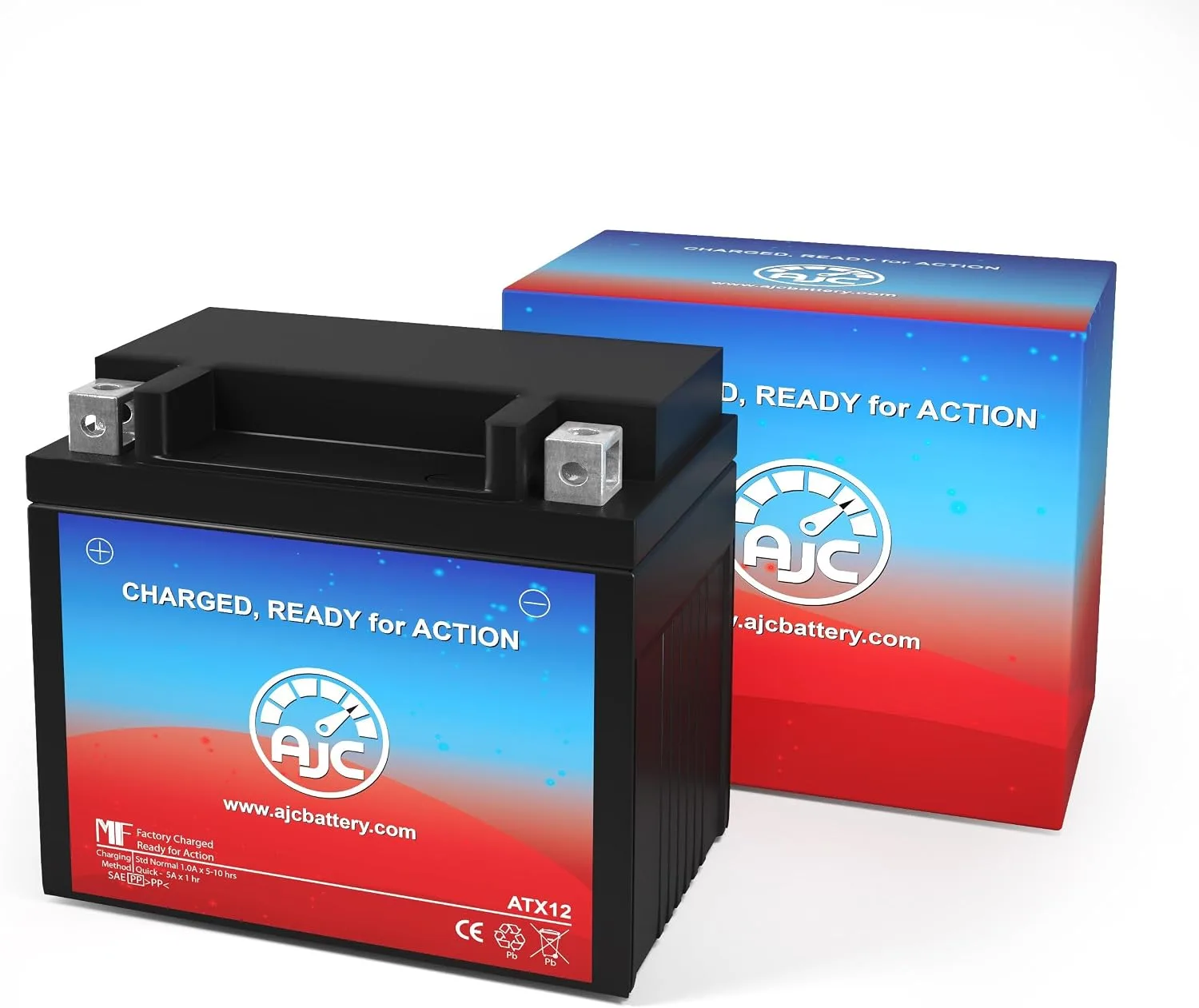 AJC-PS-ATX12 Battery for Suzuki C50 Boulevard 800CC 2005–2017 image 2