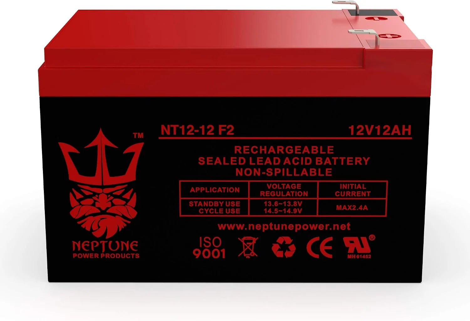 Neptune NT12120 12V 12Ah AGM Scooter Battery 2-Pack image 2