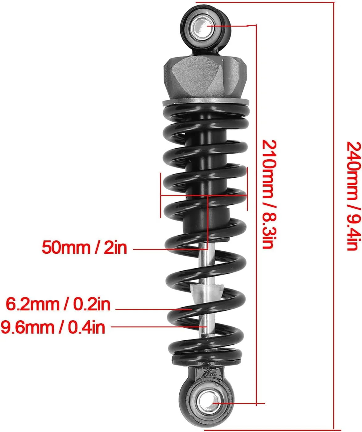 Generic 210mm Rear Shock Absorber Generic0241n5pcu3 image 3