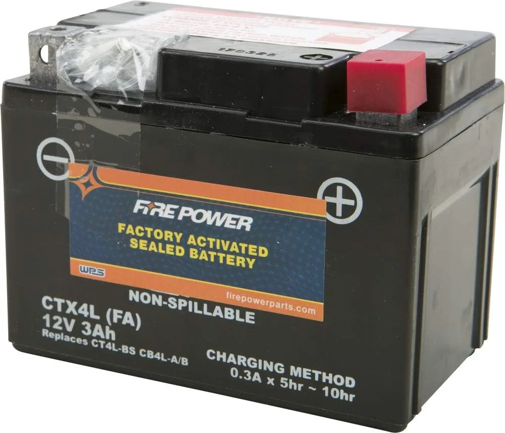 Fire Power CTX4L-BS(FA) AGM Battery FRPWR-1410 for Honda CRF110F 2013-2016