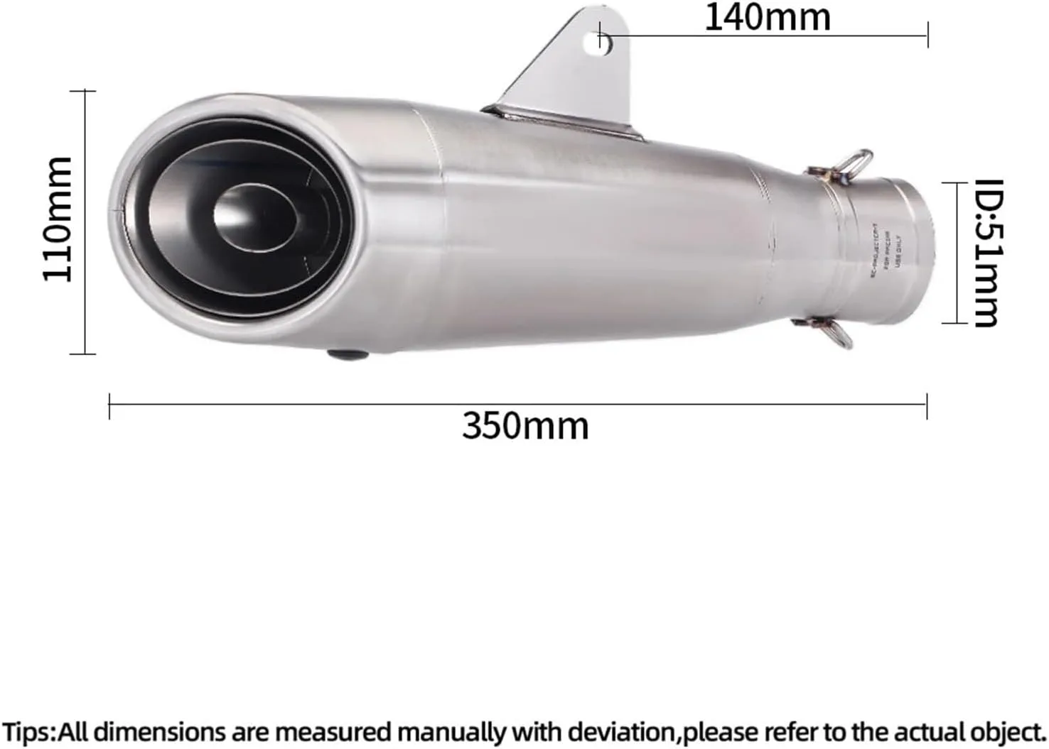 Generic Muffler Front Link Pipe for Yamaha YZF-R3, YZF-R25 & MT-03 2015-2024 image 3