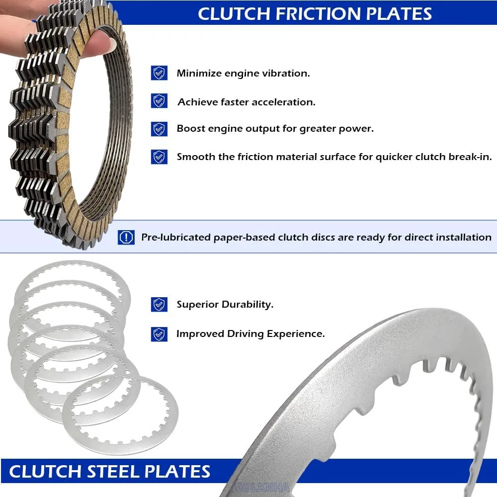 GOLKNHA Complete Clutch Kit with Primary Cover Gasket GOLKNHA-A-0084 image 3