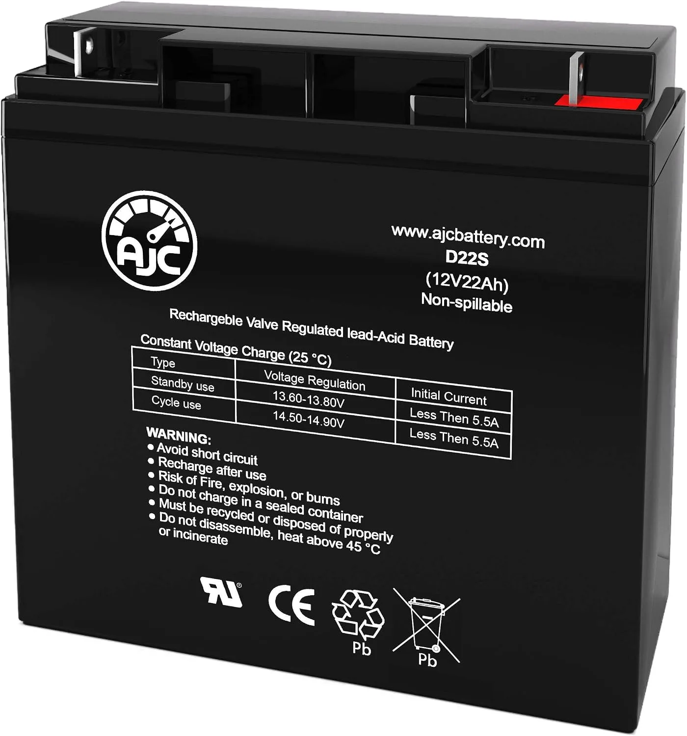 AJC 12V 22Ah Battery for Xcooter Blaster Electric Scooter