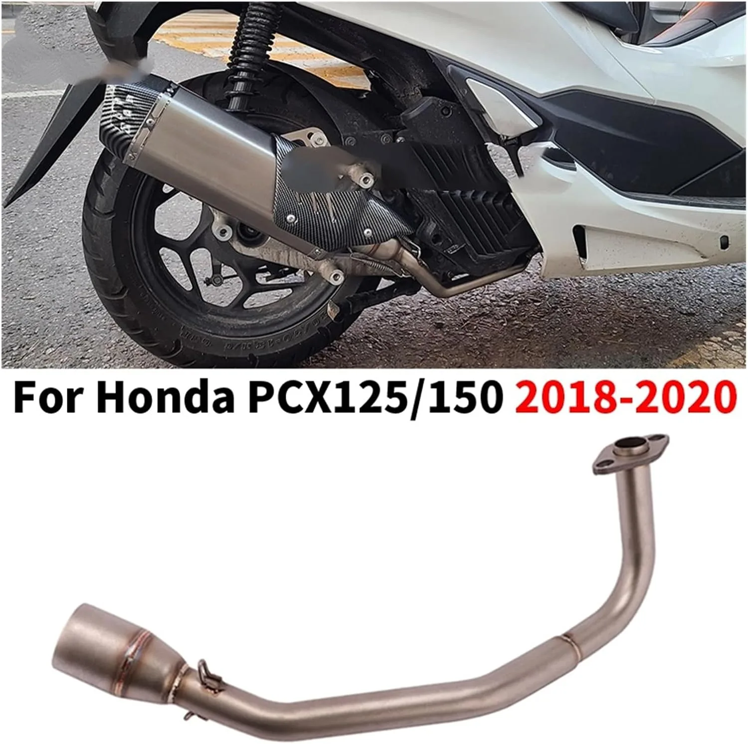 Generic VRAEPMRPT Exhaust Pipe with Muffler for Honda PCX125/PCX150 2018–2020 image 2