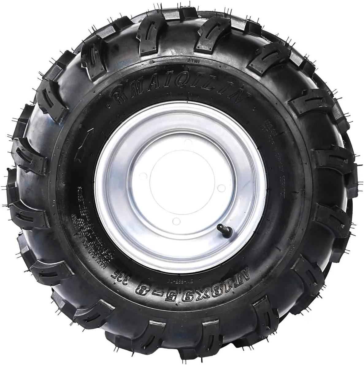 JCMOTO 18X9.5-8 Tubeless Tire and 8-Inch Wheel Rim USATL122 image 3