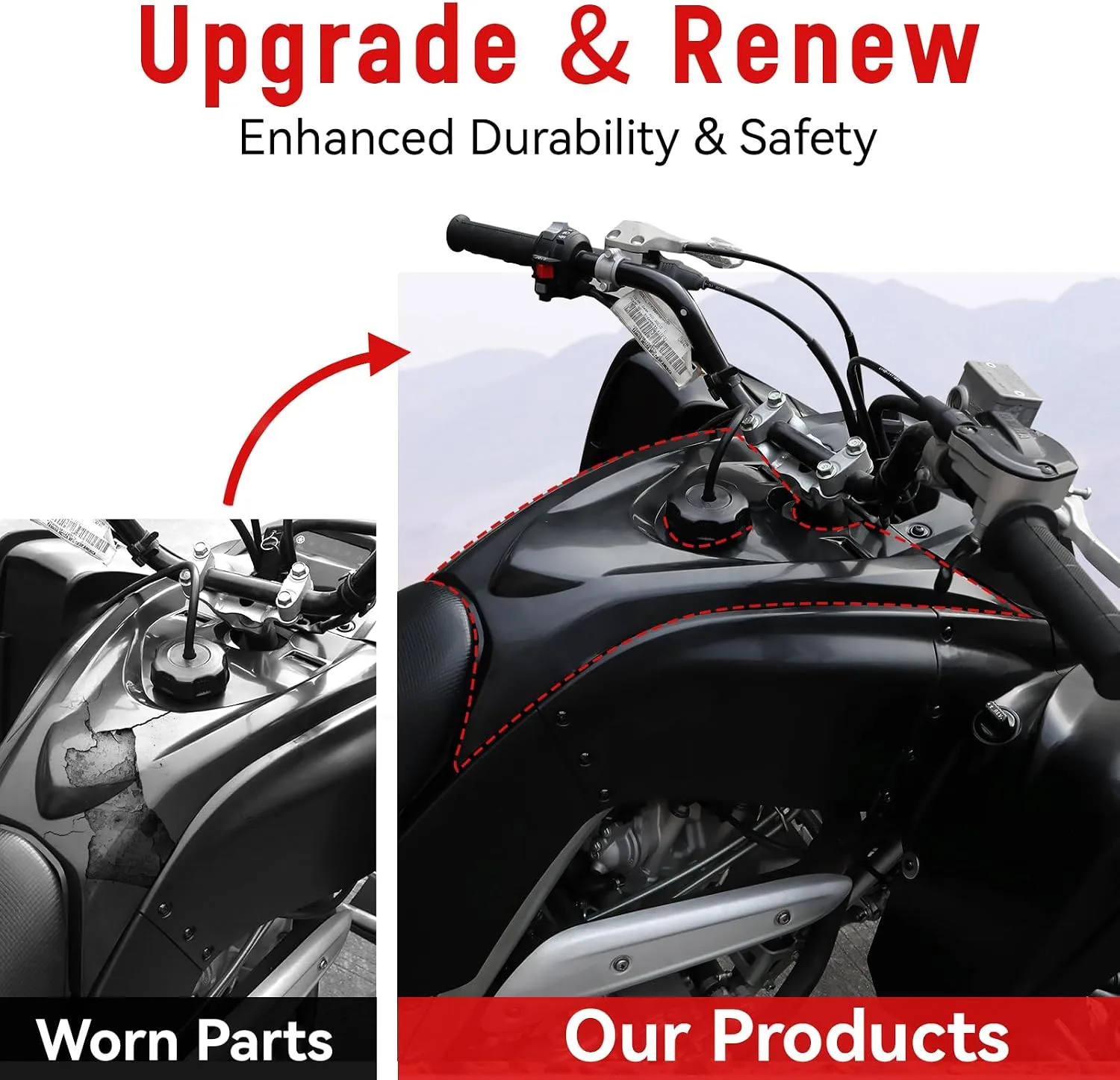 LUXEMOTO Gas Tank Cover 1.HB.0077 for Yamaha Raptor 700/700R 2013–2025 image 2
