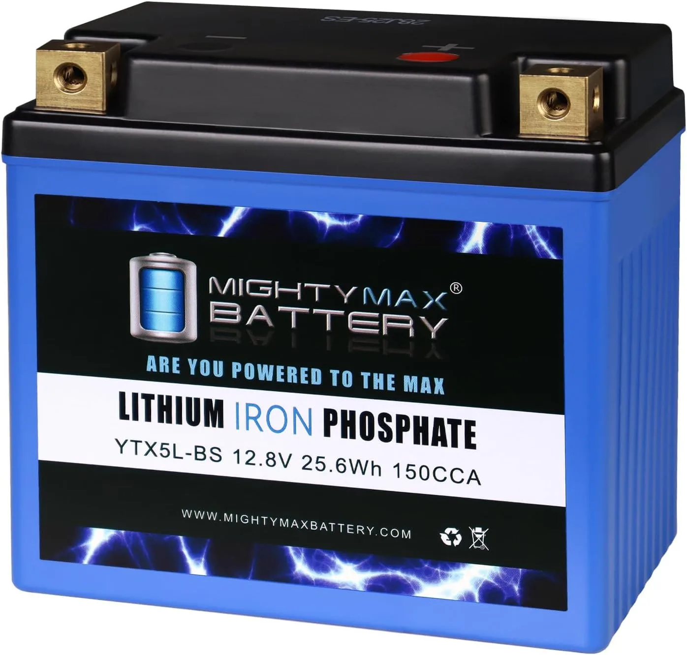 Mighty Max YTX5L-BSLIFEPO4523 Lithium Battery for Yamaha TT-R230 2005