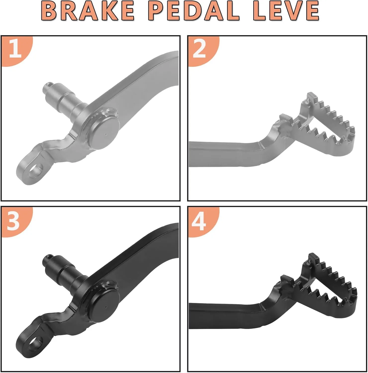 WORLDMOTOP Aluminum Rear Brake Pedal for Kawasaki KLX230 Models image 4