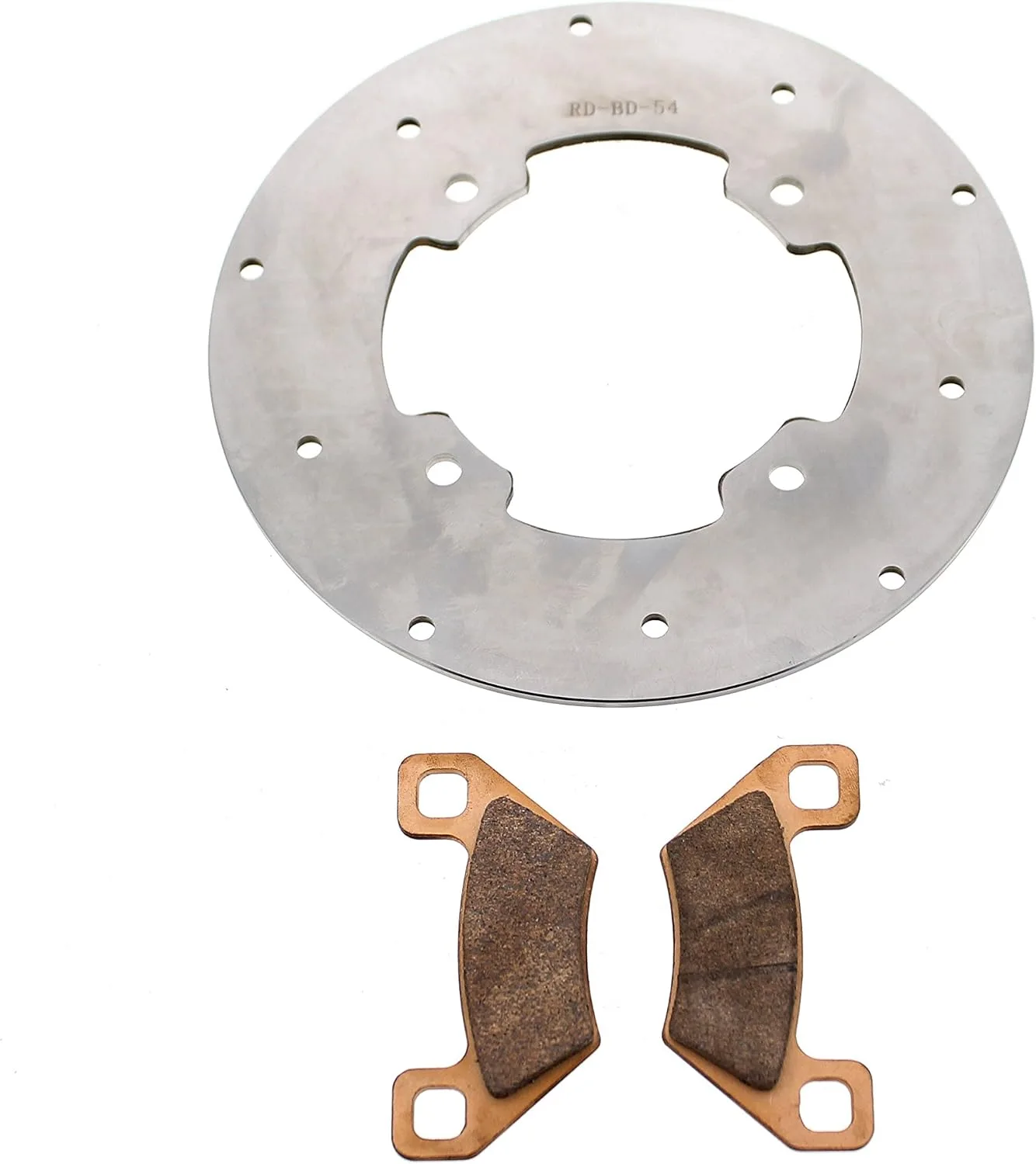 Race-Driven F-71608 Rear Brake Rotor and Pads for 2016 Arctic Cat Alterra 500 XT EPS