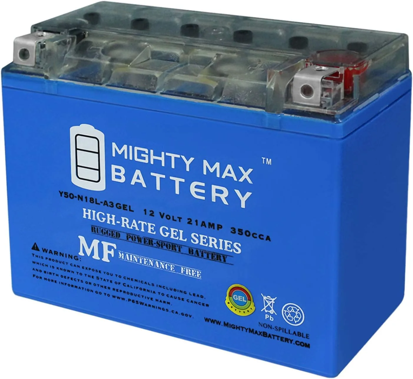 Mighty Max Y50-N18L-A3GEL201 GEL Battery for 1998 Arctic Cat EXT Dlx EFI