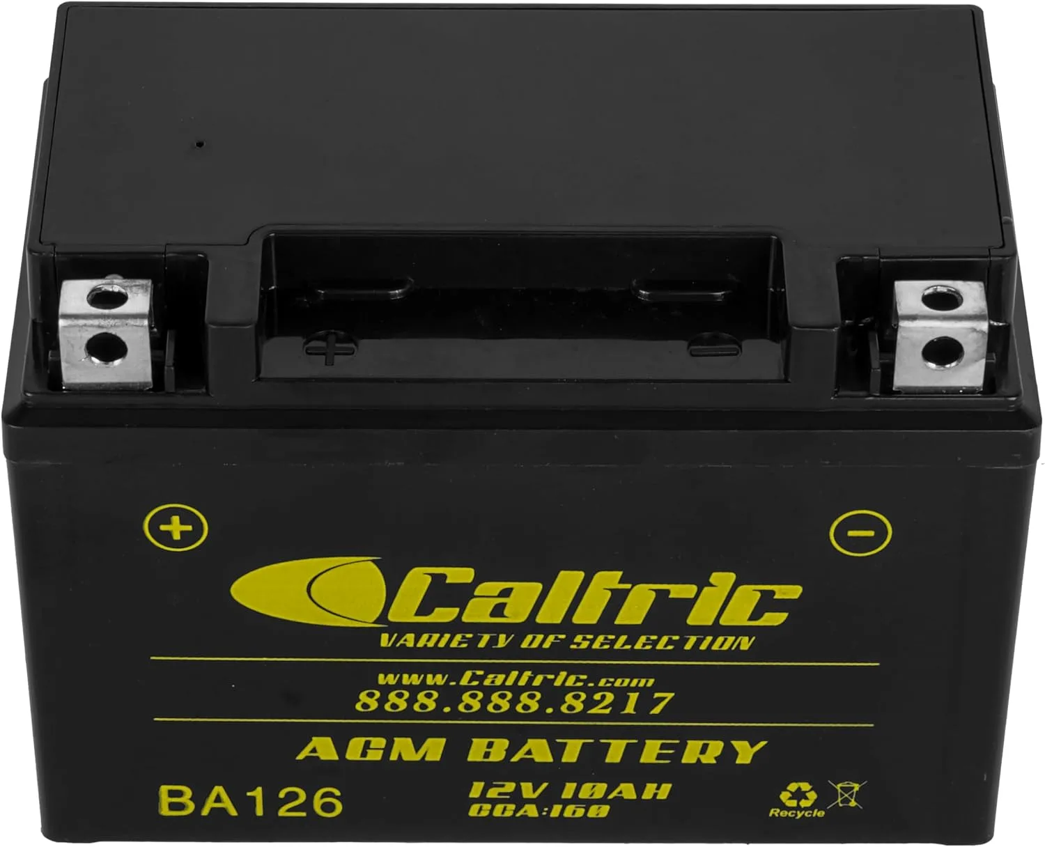 Caltric BA126/12 12V AGM Motorcycle Battery image 4