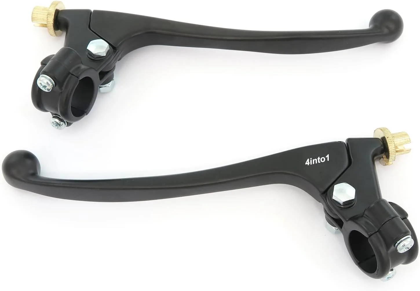 4into1 Black 7/8-Inch Motorcycle Lever Perch Assembly Set