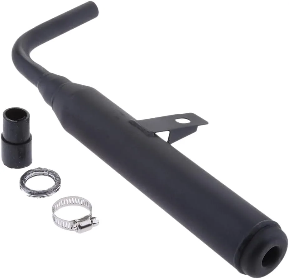 Yamaha PW50 Exhaust Silencer Muffler Pipe with Clamp 4973249747585 image 2
