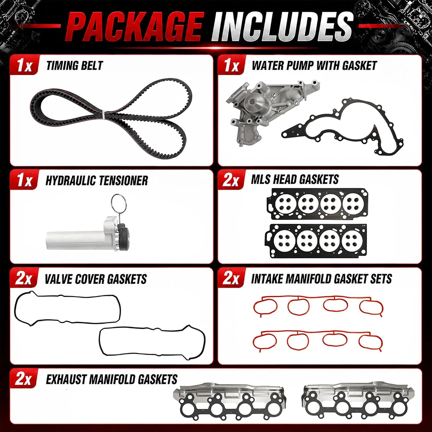 StratoForge 2UZ-FE 4.7L Engine Overhaul Kit QB-TY4700-01 image 3