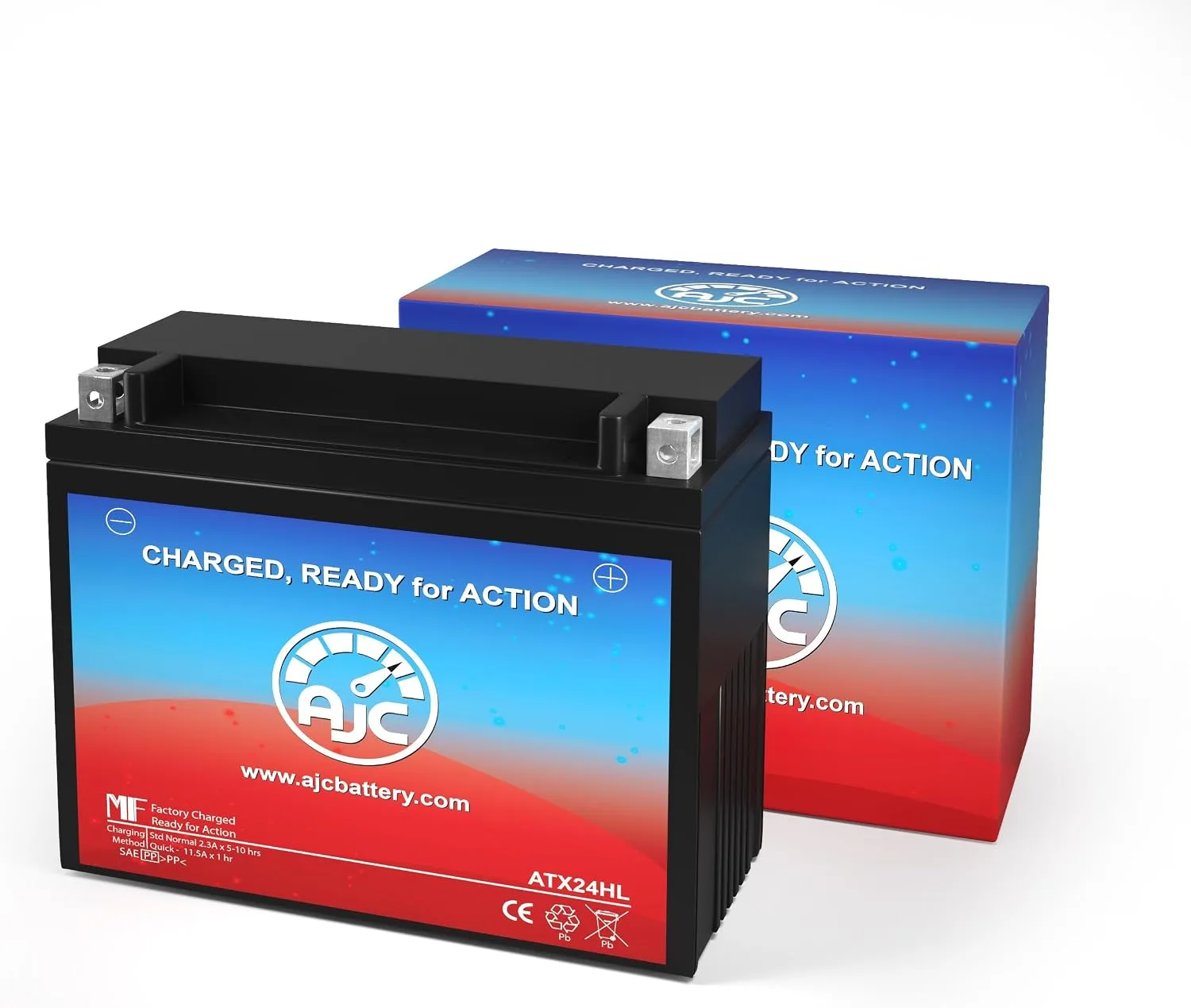 AJC 12V AGM Battery for Polaris All Electric Start Kits Snowmobile 1985-1993 image 2
