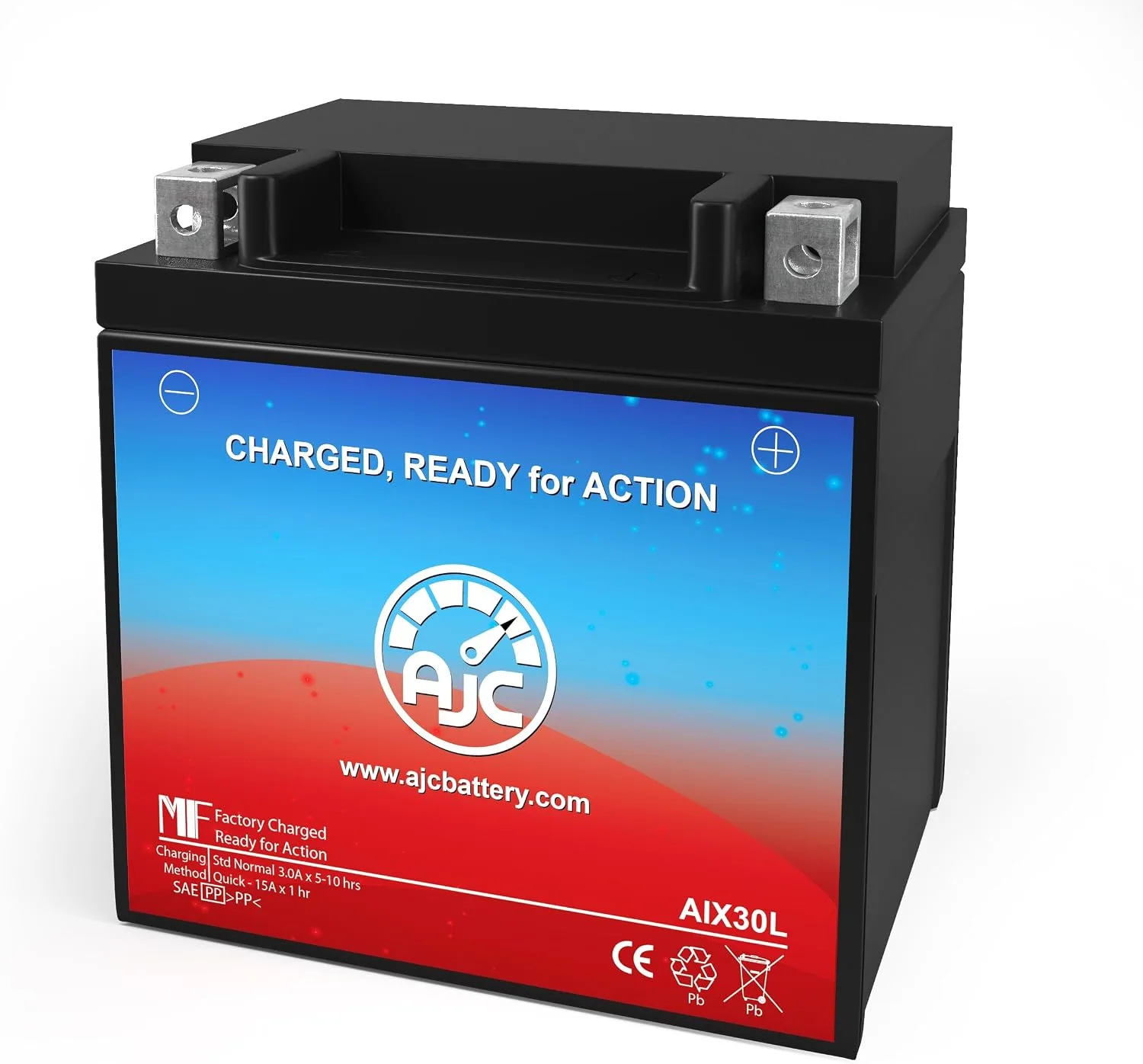 AJC AIX30L AGM Battery for Polaris RZR 570 EPS 2013-2017