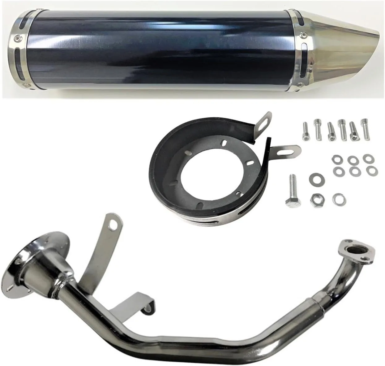 Roketa MC-04 Fiji 150 Black Scooter Exhaust Muffler 816214 -94