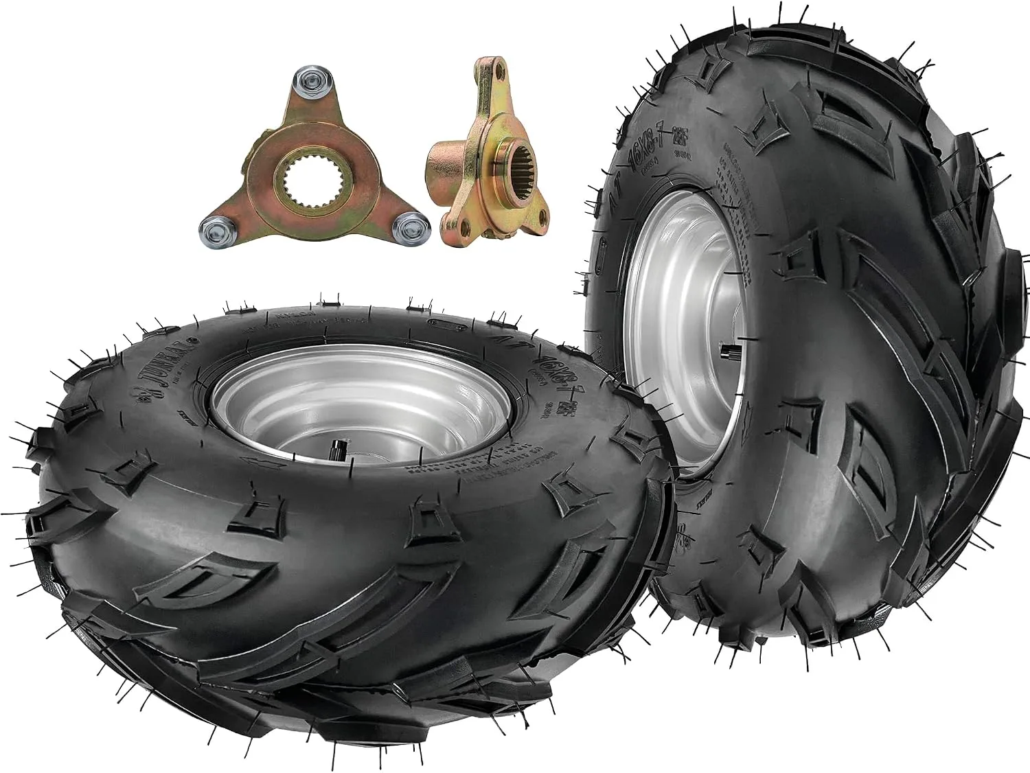 Kemblawolf 16x8-7 ATV/UTV Wheel and Tire Kit with Rear Hubs