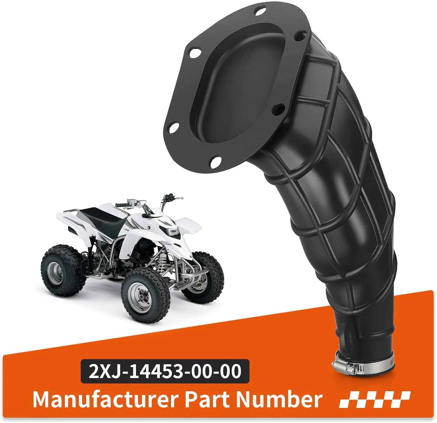 ZOZOYE Intake Duct Tube Joint 2XJ-14453-00-00 for Yamaha Blaster 200 YFS200 image 3