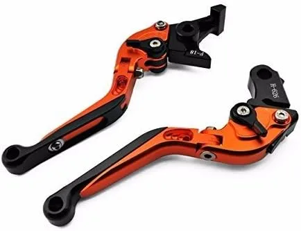 Niree Folding Brake Clutch Levers for Suzuki GSXR600 2004-2005,GSXR750 2004-2005 Orange image 3