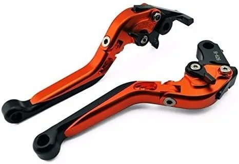 Niree Folding Brake Clutch Levers for Suzuki GSXR600 2004-2005,GSXR750 2004-2005 Orange