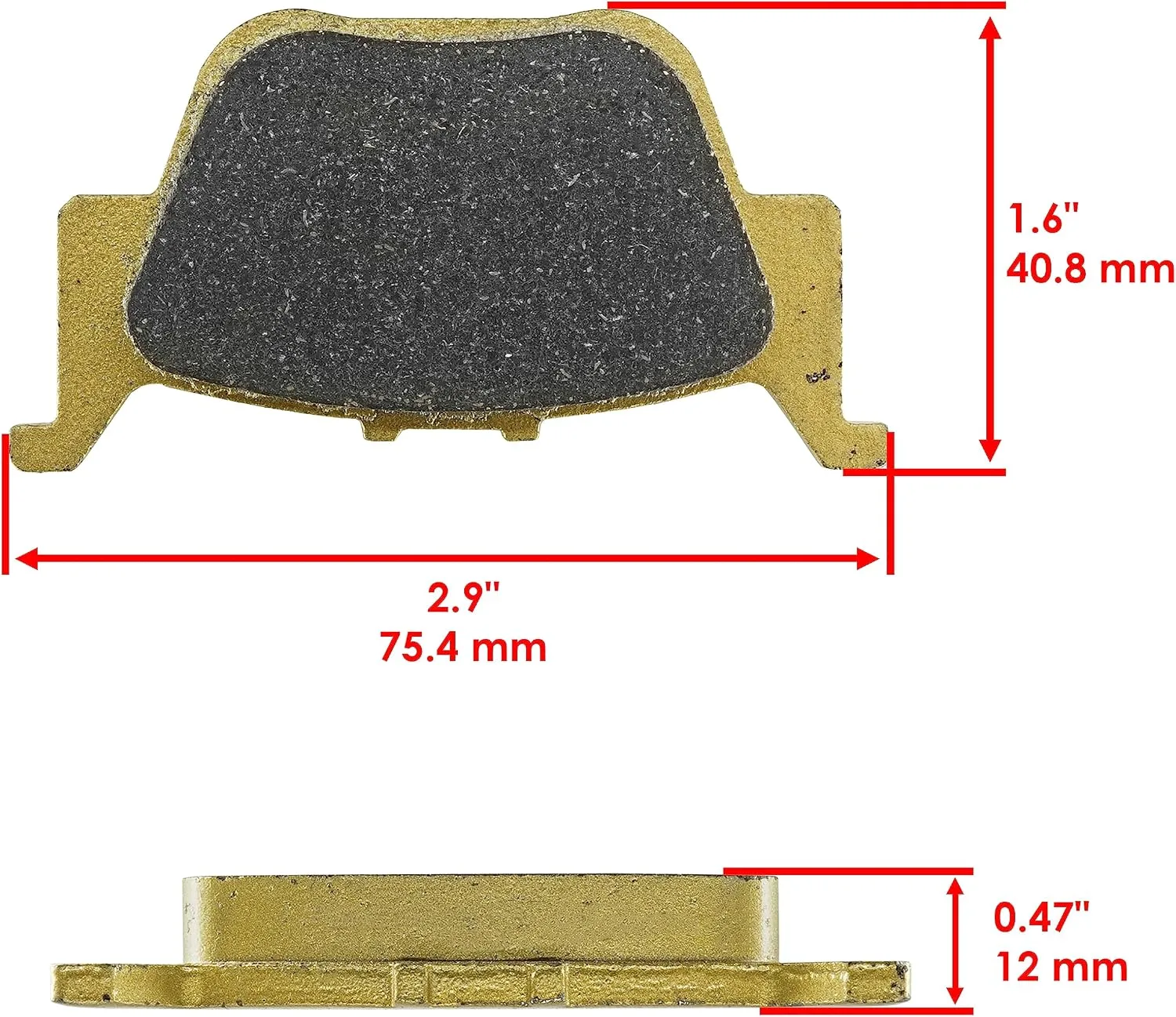 Caltric Rear Brake Rotor and Pads Kit DS181+MP119/10 for Honda ATV and SXS image 3