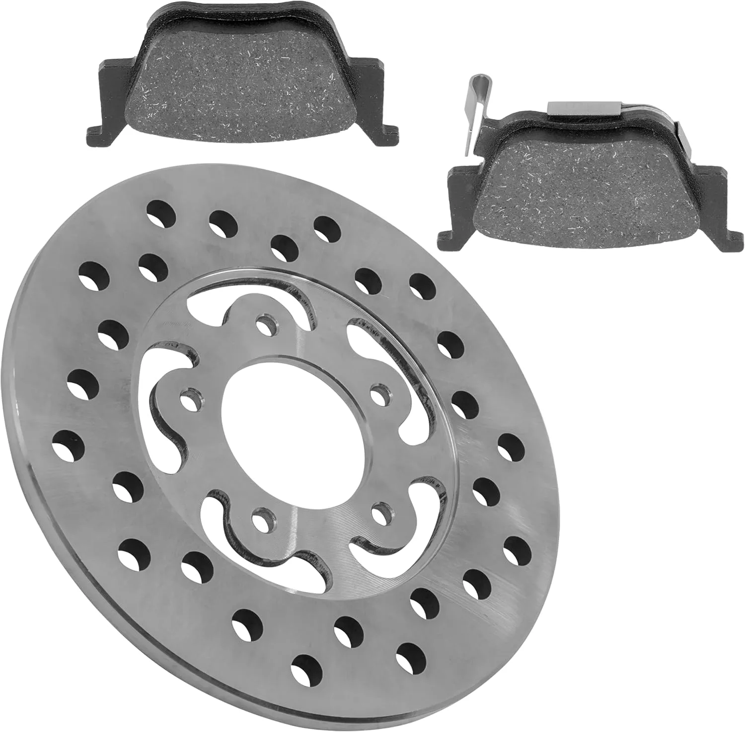 Caltric Rear Brake Rotor and Pads Kit DS181+MP119/10 for Honda ATV and SXS image 4
