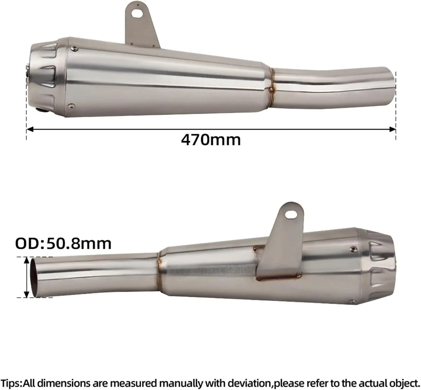 QWRXDGS Kawasaki ZX-6R 2009–2025 Slip-On Exhaust Link Pipe xopkj7fh5 image 2