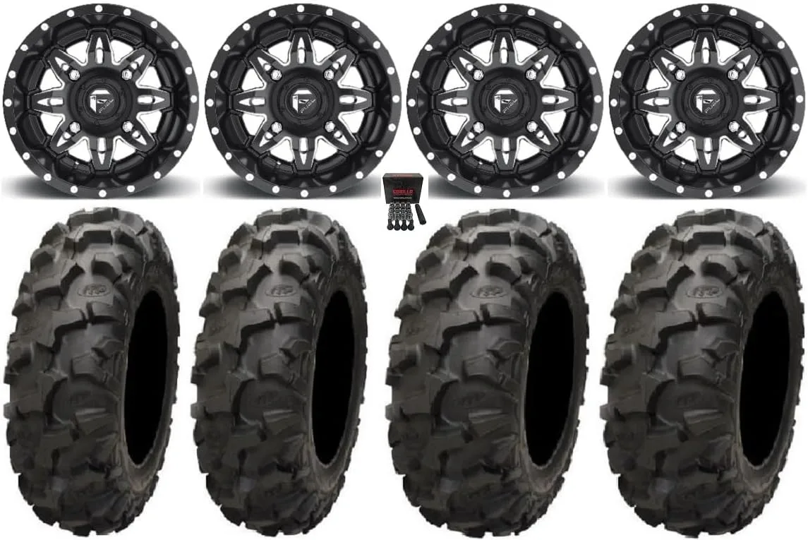 Fuel Lethal 14x7 Wheels and ITP Blackwater Tires Bundle