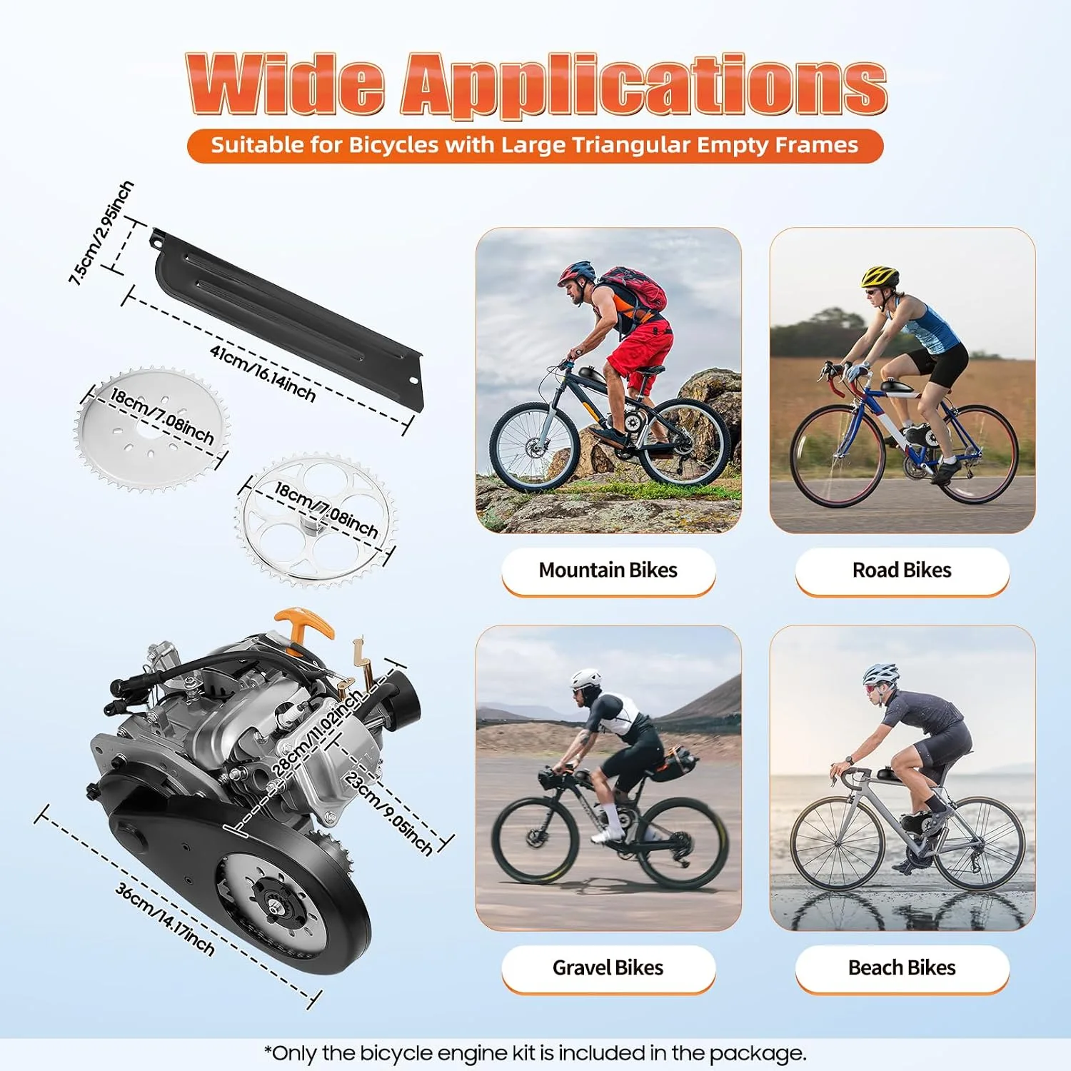 HPLVZDRG 100CC 4-Stroke Bicycle Engine Kit YH-FDJ011 image 2