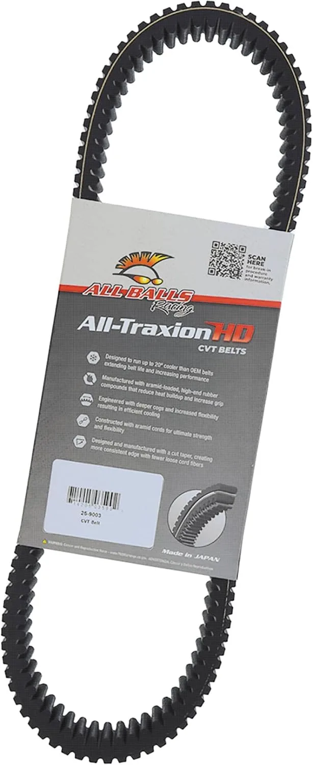 All Balls Racing 25-9003 CVT Belt for Kawasaki KRX 1000 Teryx image 2
