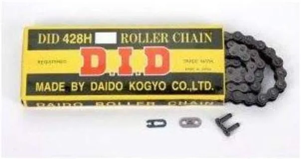 D.I.D. 428H x 130 Gray Alloy Steel Drive Chain