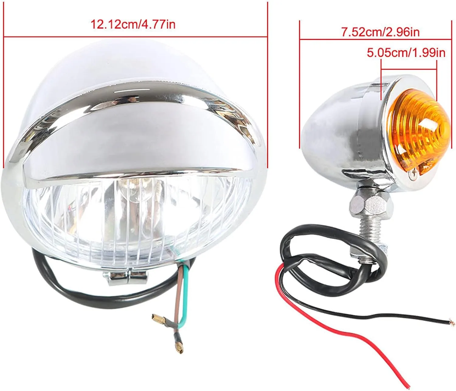 munirater Motorcycle LED Fog Light and Turn Signal Set 4033885-709422 image 2