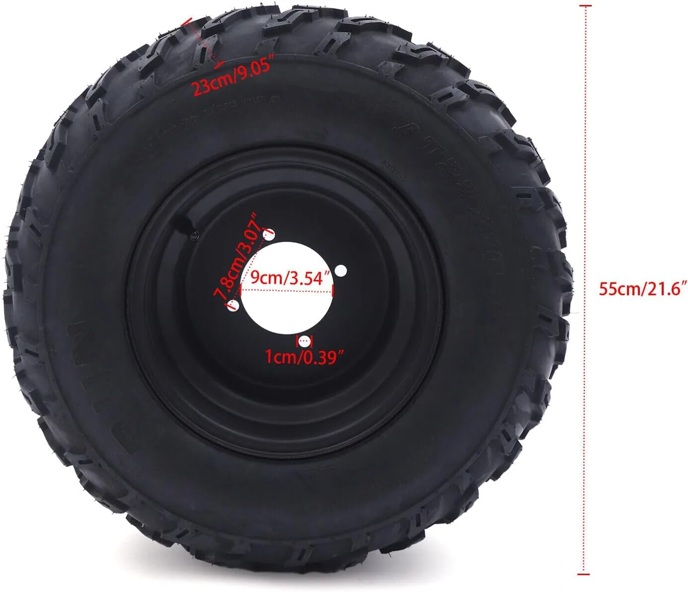 YIYIBYUS 22x10-10 ATV Tire with 10-Inch Rim LIEASTGY image 2