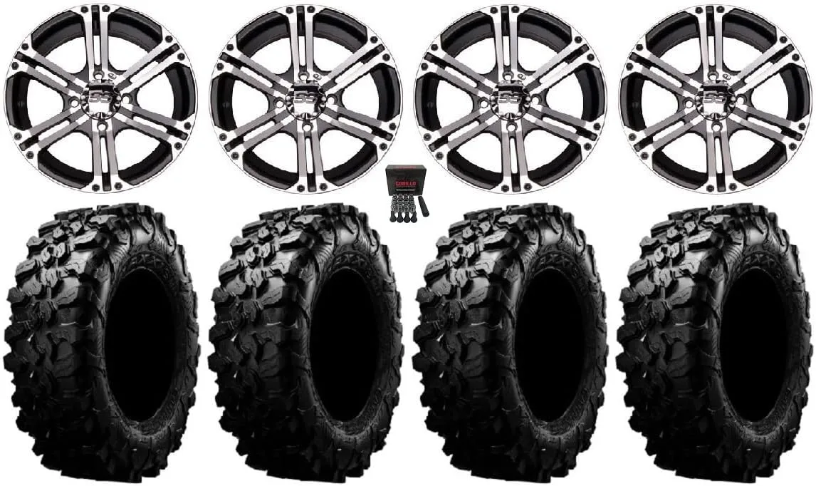 ITP SS212 14-Inch Wheels and 28-Inch Carnivore Tires Bundle