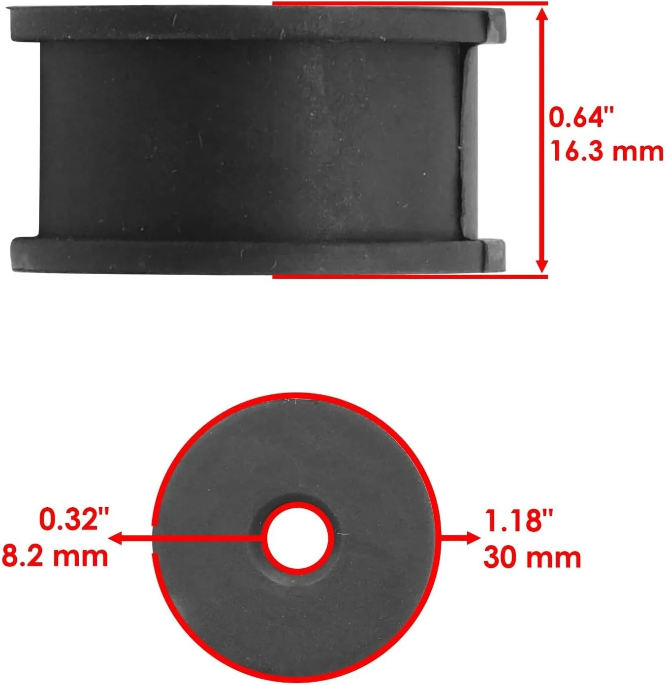 Can-Am Outlander 800 Muffler Anti-Vibration Rubber Set Mod-R36R-5755 image 2