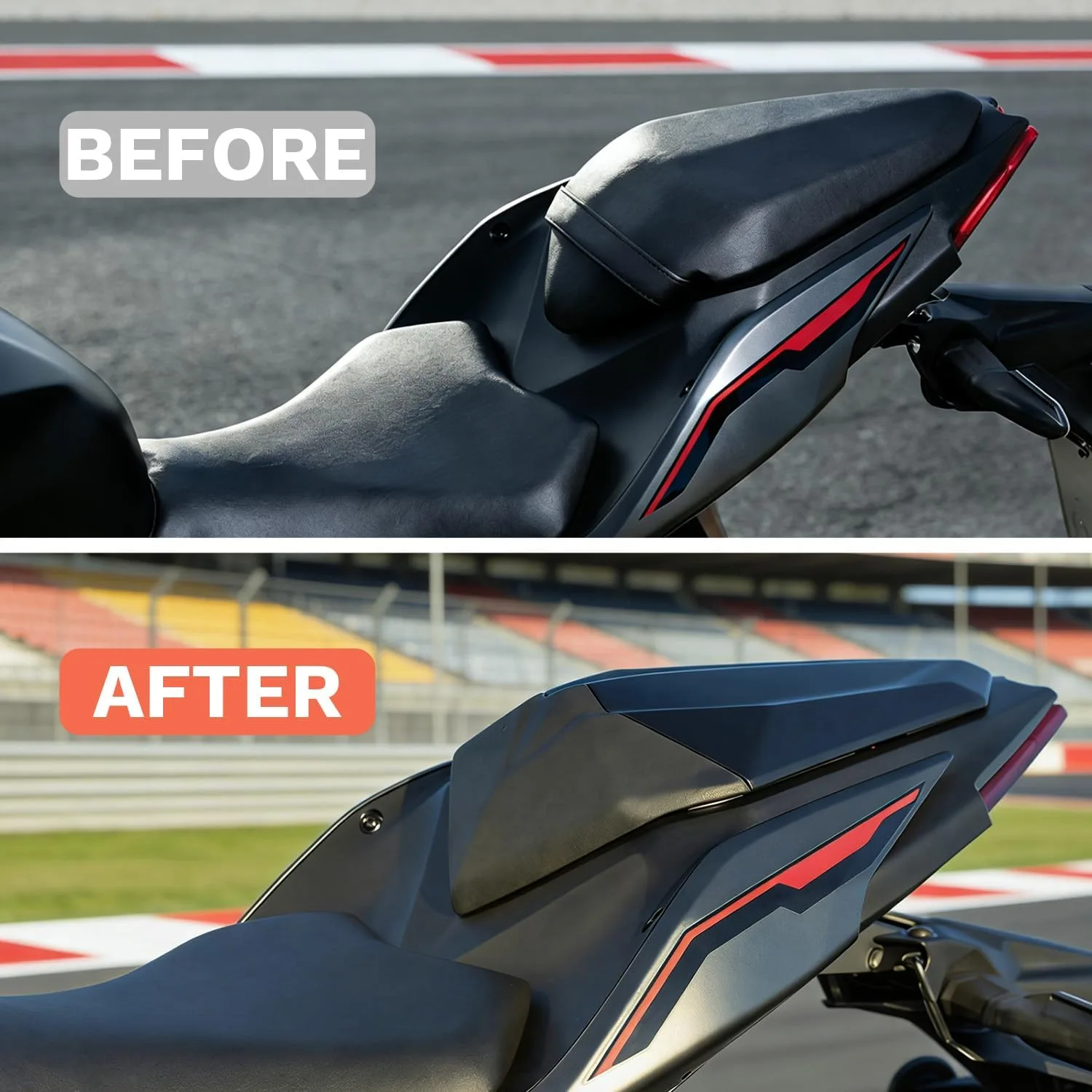 PIKPOP Rear Seat Cowl for Kawasaki Ninja 500, Z500 & Z500 SE 2024–2026 image 2