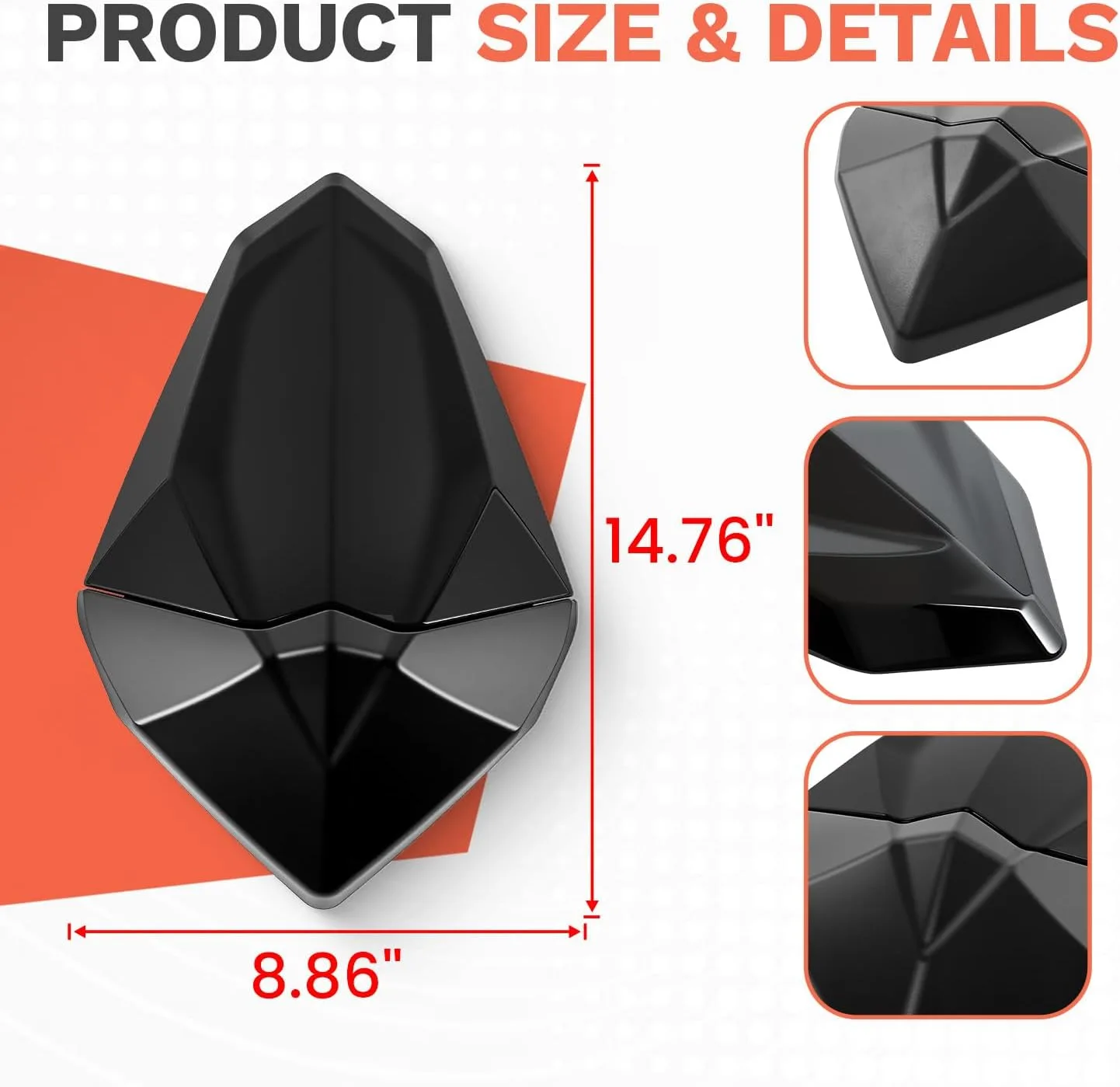 PIKPOP Rear Seat Cowl for Kawasaki Ninja 500, Z500 & Z500 SE 2024–2026 image 4