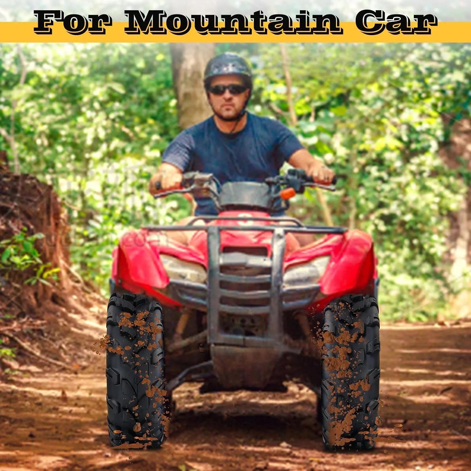 VroomSteel 19 x 7.00-8 4-Ply Tubeless ATV Tires, Set of 2 image 3