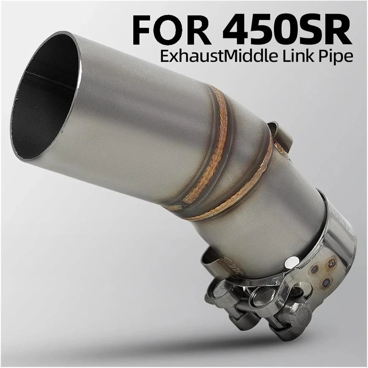 Generic FBGWAZRWA 51 mm Exhaust Adapter Mid Pipe for CFMOTO 450SR/450SS/450NK image 2