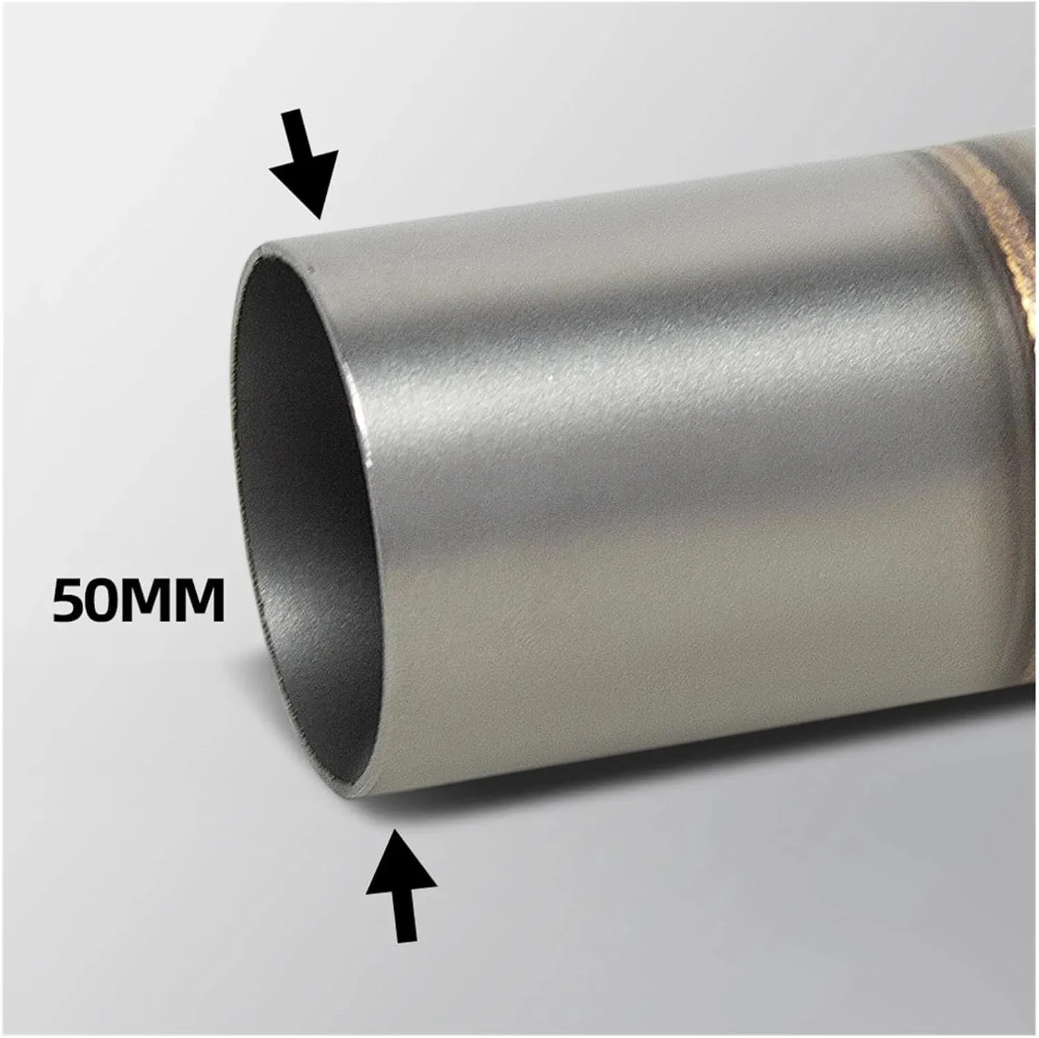 Generic FBGWAZRWA 51 mm Exhaust Adapter Mid Pipe for CFMOTO 450SR/450SS/450NK image 3