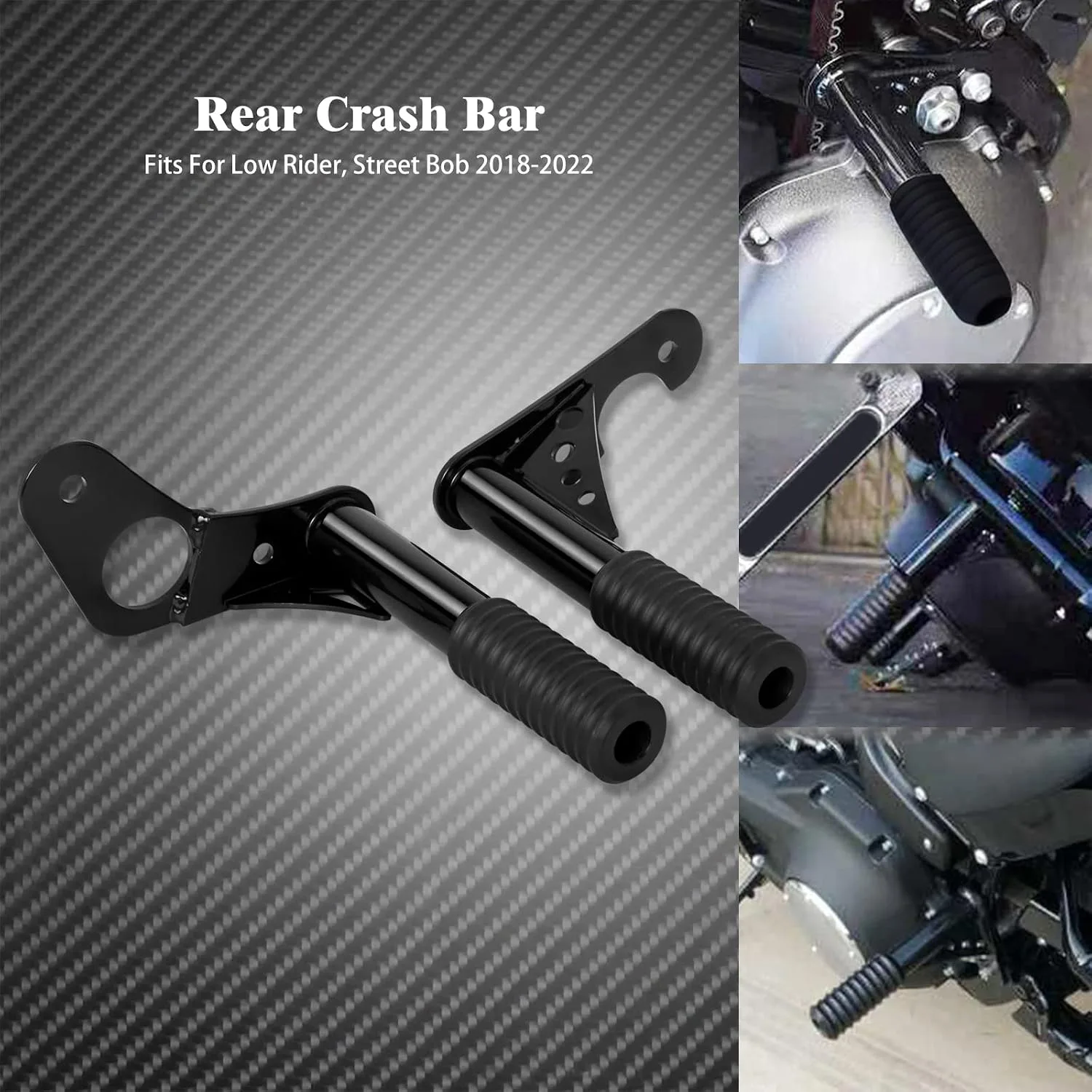 HCmotorku Passenger Peg Crash Bar Frame Slider HCUSTH028503 for Harley Softail image 4