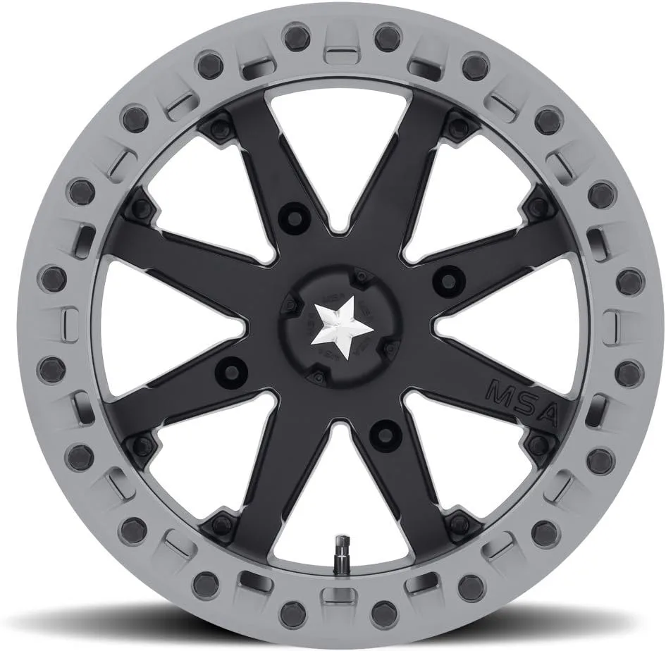 MSA M31 Lok2 15x7 Beadlock Wheels & Tensor 30x10-15 ATV Tires Bundle image 2