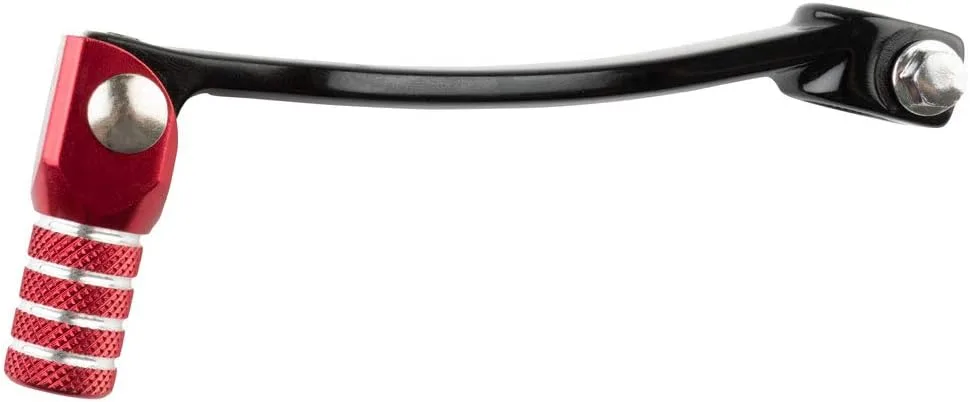 TUSK Folding Shift Lever Black/Red Tip for Honda CRF125F Big Wheel image 2