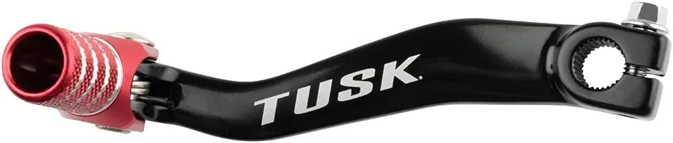 TUSK Folding Shift Lever Black/Red Tip for Honda CRF125F Big Wheel