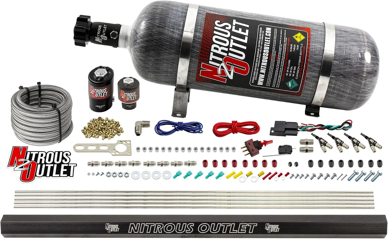 Nitrous Outlet 4-Cylinder E85 Direct-Port Nitrous System 00-10362-E85-R-10 image 2