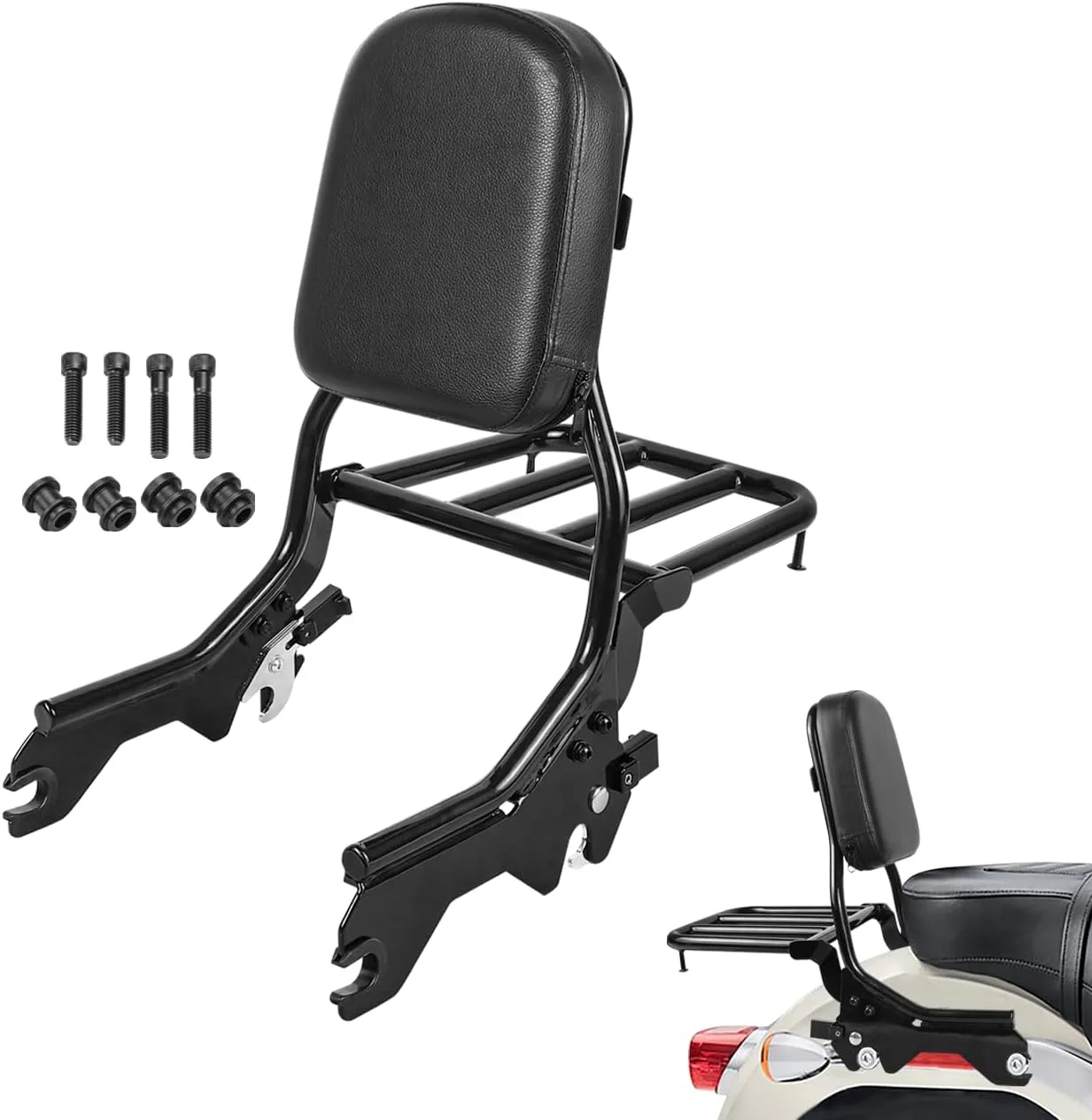 DSISIMO Harley-Davidson Softail Rear Passenger Backrest Sissy Bar MN-035#